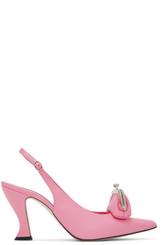 Pushbutton: Pink Coin Purse Heels