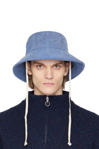A.P.C.: Blue Rachel Bucket Hat | SSENSE