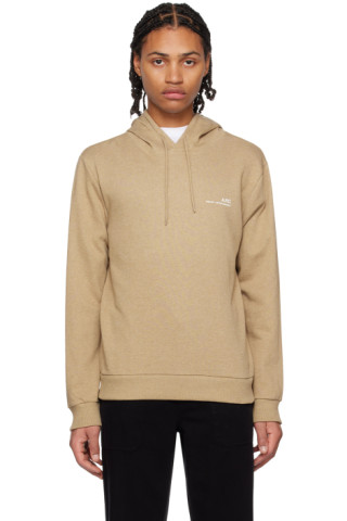 パーカー・フーディ A.P.C. Men Hoodies COHBNM27908 TBI Beige Beige Item H Hoodie by A.P.C. on Sale