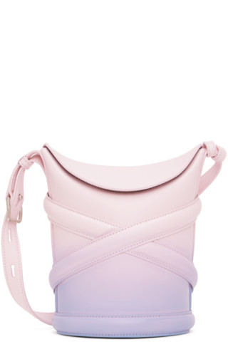 Pink & Purple 'The Curve' Bag by McQueen on Sale
