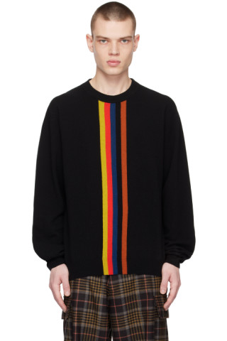 Paul Smith: Black Artist Stripe Sweater | SSENSE