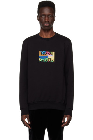 Black Embroidered Sweatshirt by on Smith Sale Paul