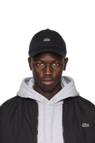 Lacoste: Black Logo Cap | SSENSE