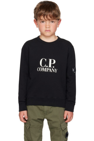 C.P. Company Kidsのキッズ｜ブラック ベーシック スウェットシャツが ...