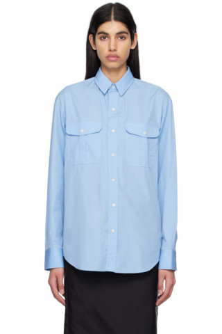 WARDROBE.NYC: Blue Oversize Shirt | SSENSE