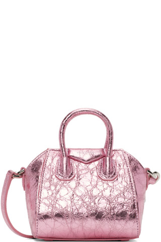 Givenchy 'antigona Micro' Shoulder Bag in Pink