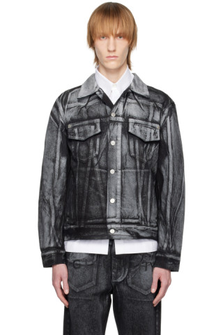 Black 4G Denim Jacket by Givenchy on Sale
