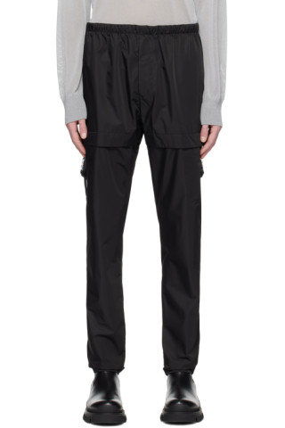 Black Buckle Cargo Pants by Givenchy on Sale