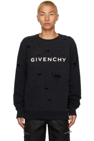 Givenchy: Black Archetype Sweatshirt | SSENSE