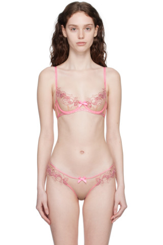 Pink Lindie Bra by Agent Provocateur on Sale