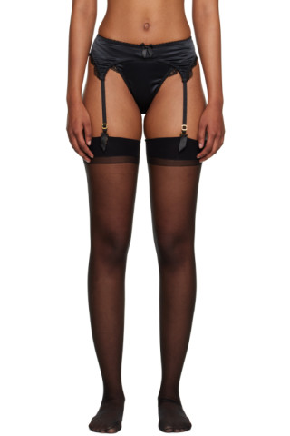 Black Sloane Thong by Agent Provocateur on Sale