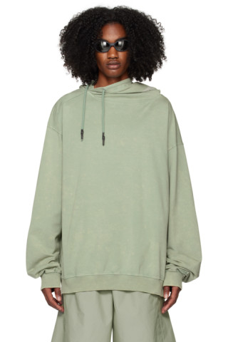 Green Closed Circuit Hoodie by A. A. Spectrum on Sale