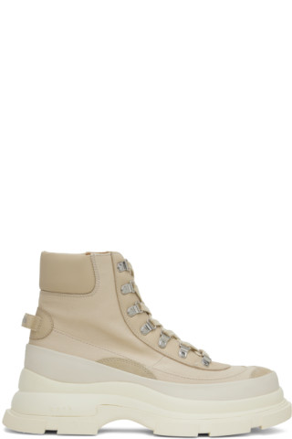 Beige Gao Boots by both on Sale