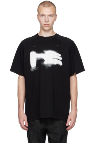 Black Xylem T-Shirt by HELIOT EMIL on Sale