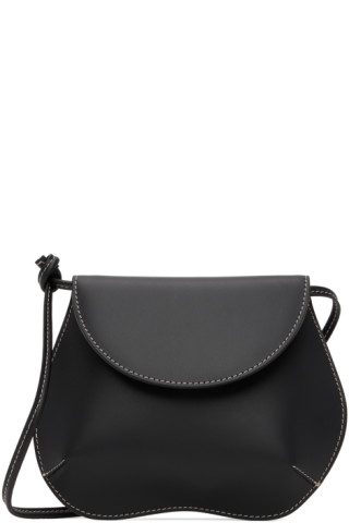 Little Liffner PEBBLE MINI BAG - Sac bandoulière - black/noir