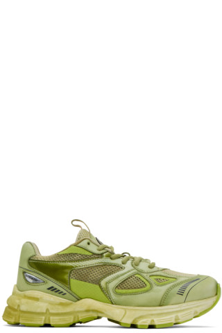 Green Marathon Dip-Dye Sneakers by Axel Arigato on Sale