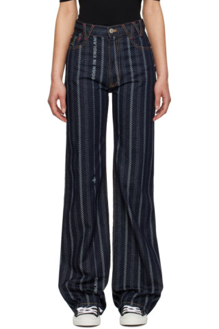 Vivienne Westwood: Navy Ray Jeans | SSENSE