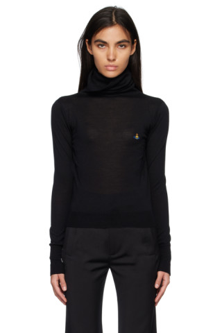 Vivienne Westwood: Black Giulia Turtleneck | SSENSE