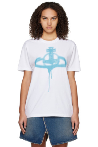 Vivienne Westwoodのホワイト Spray Orb Classic Tシャツがセール中