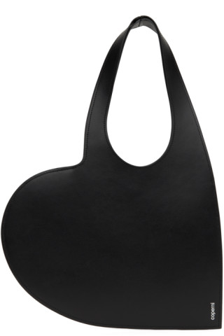 Leather Shoulder Bag in Black - Coperni