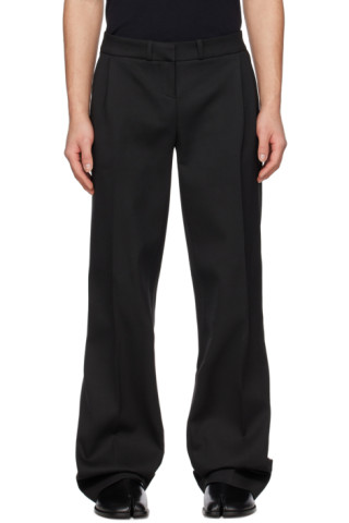 Coperni: Black Low-Rise Trousers | SSENSE