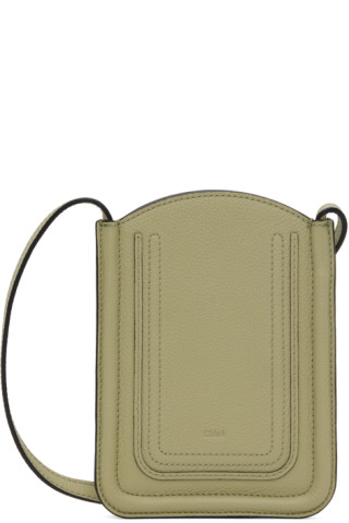 Chloé 'marcie' Phone Pouch On A Strap in Natural