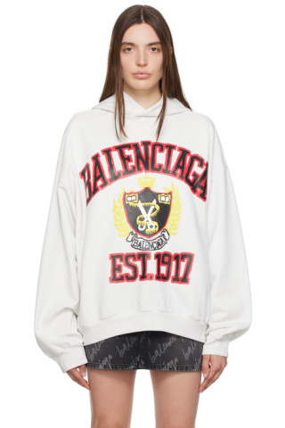 balenciaga off white hoodie