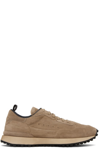 Taupe Keynes 001 Sneakers by Officine Creative on Sale