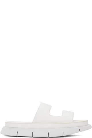 【関税込み】Marsell ホワイト Intagliato サンダル White Intagliato Sandals by Marsèll on Sale
