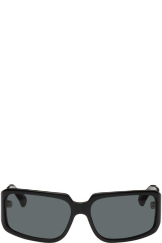 Dejan - Rectangle Black Sunglasses