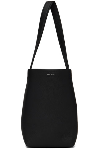 The Row - N/S Park Small Textured-leather Tote - Black