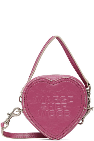 Marge Sherwood SSENSE Exclusive Pink Suede Bag