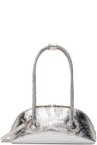 Marge Sherwood Silver Log Bag in Black