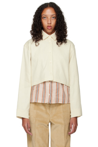 Off-White Cropped Shirt by Arch The on Sale