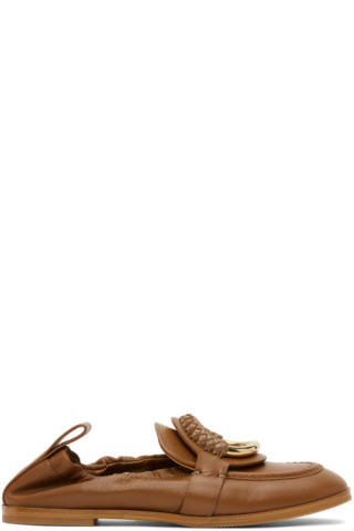 【関税込み】See by Chloe タン Hana ローファー Tan Hana Loafers by See by Chloé on Sale