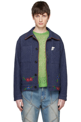 Andersson Bell: Blue Hampton Work Jacket | SSENSE