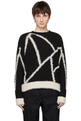 Andersson Bell: Black Reim Sweater | SSENSE