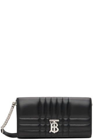 Quilted Leather Lola Zip Wallet in Black/palladium - Women