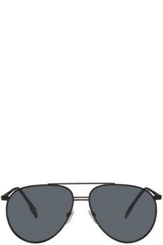 burberry black aviator sunglasses