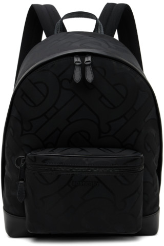 Burberry 8043706 MONOGRAM JACQUARD Backpack Black