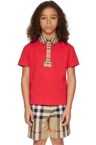 BURBERRY Polo 8062197 140962 Red – FOUR Kids