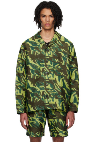 WOOD WOOD 그린 딜런 셔츠