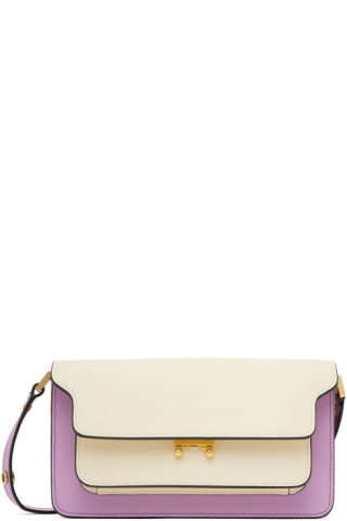 Marni Trunk Shoulder Bag In Off White