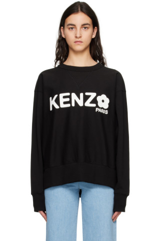 Kenzo: Black Kenzo Paris Boke Flower 2.0 Sweatshirt | SSENSE