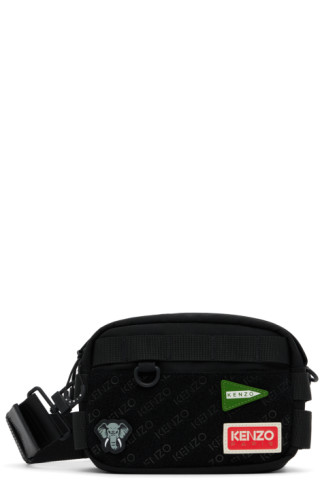 Kenzo Black Onda Utility Belt Pouch – BlackSkinny