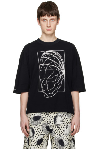 Henrik Vibskov: Black Bridge Reflection T-Shirt | SSENSE