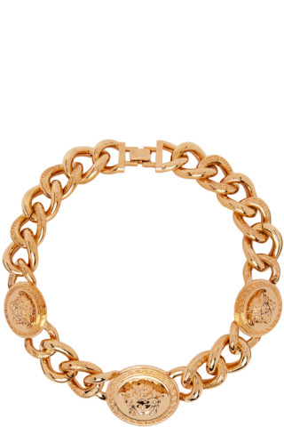 Versace: Gold Curb Chain Choker | SSENSE