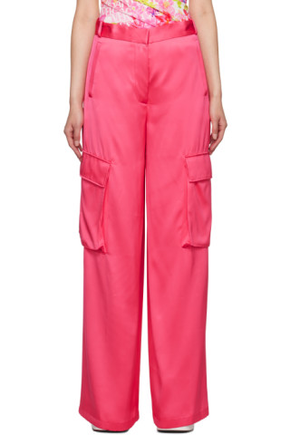 【関税込み】Versace ピンク カーゴポケット トラウザーズ 231404F087009_1.jpg