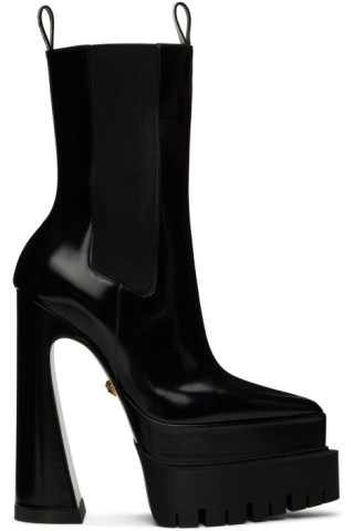 Versace: Black Aevitas Boots | SSENSE
