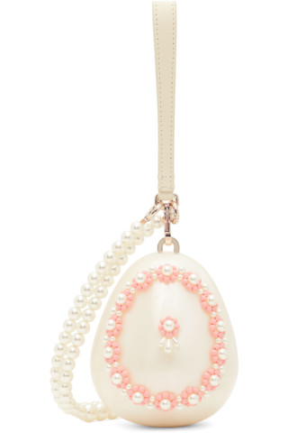 Simone Rocha Micro Egg Perspex Shoulder Bag - White